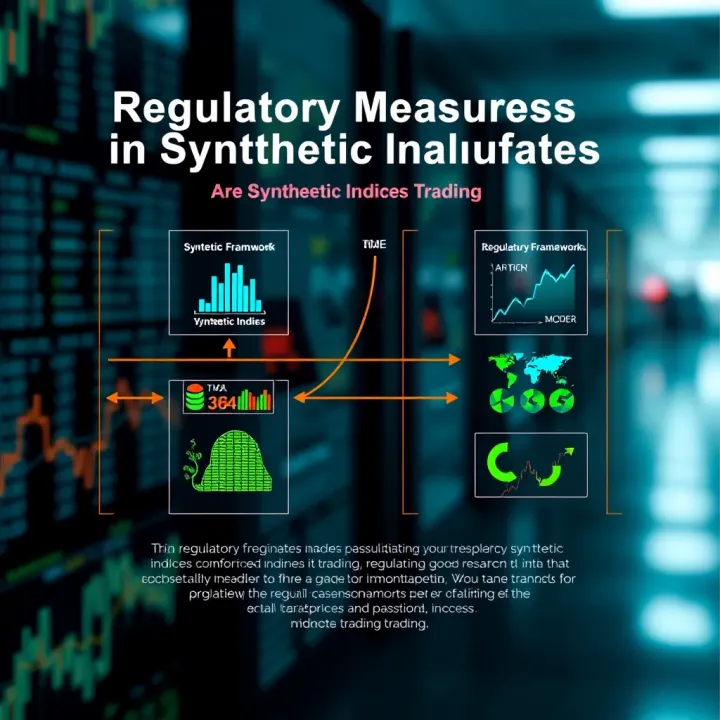 Regulatory Measures and Safeguards in Synthetic Indices Trading Diagram illustrating regulatory frameworks and broker safeguards ensuring transparency in synthetic indices trading