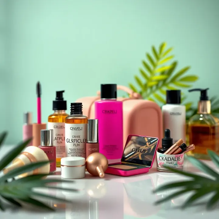 Innovative Beauty Products Driving Instagram Sales in Nigeria Creative Nigerian beauty products arranged aesthetically for promotion on social media platform