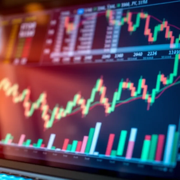 Analyzing Market Trends for Proprietary Trading Success Abstract representation of financial market trends and trading charts symbolizing proprietary trading opportunities