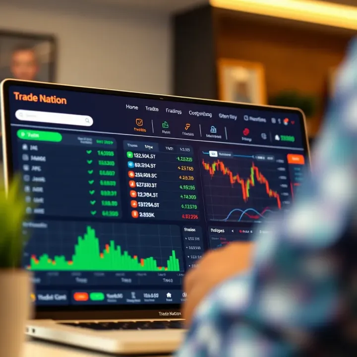 Global trading platform interface showing various financial market options for Nigerian traders