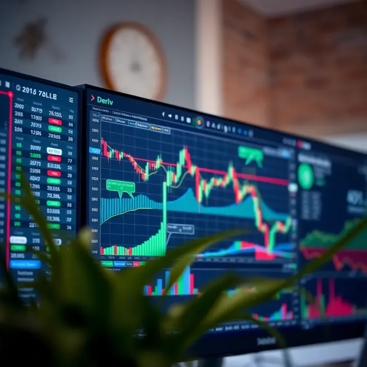 TradingView platform displaying advanced financial charts and indicators on a computer screen