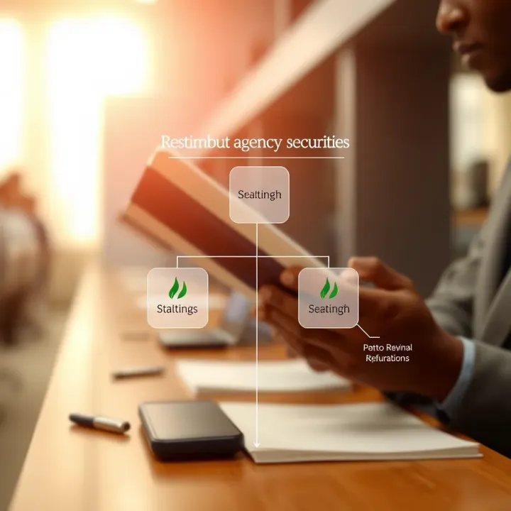 Agency Securities within Nigeria's Financial Market Diagram illustrating the relationship between agency securities and the financial market in Nigeria