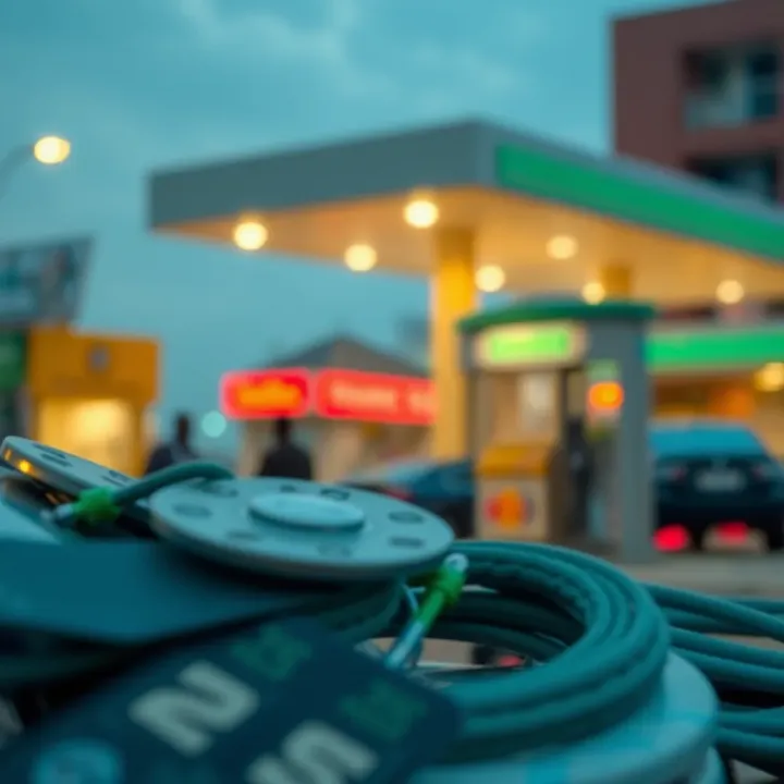 Visual representation of factors influencing Nigeria's economy including naira volatility and fuel subsidy changes