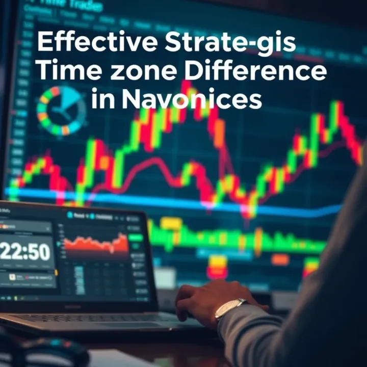 Visual representation of strategies to manage time zone differences for forex trading in Nigeria