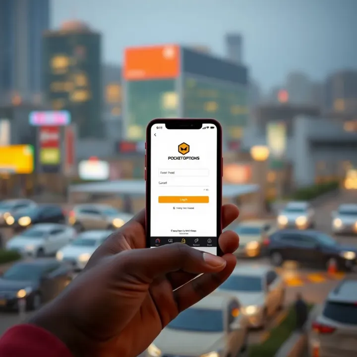 Pocket Options App Optimized for Nigerian Internet and Device Compatibility Mobile device displaying Pocket Options app interface optimized for Nigerian network conditions