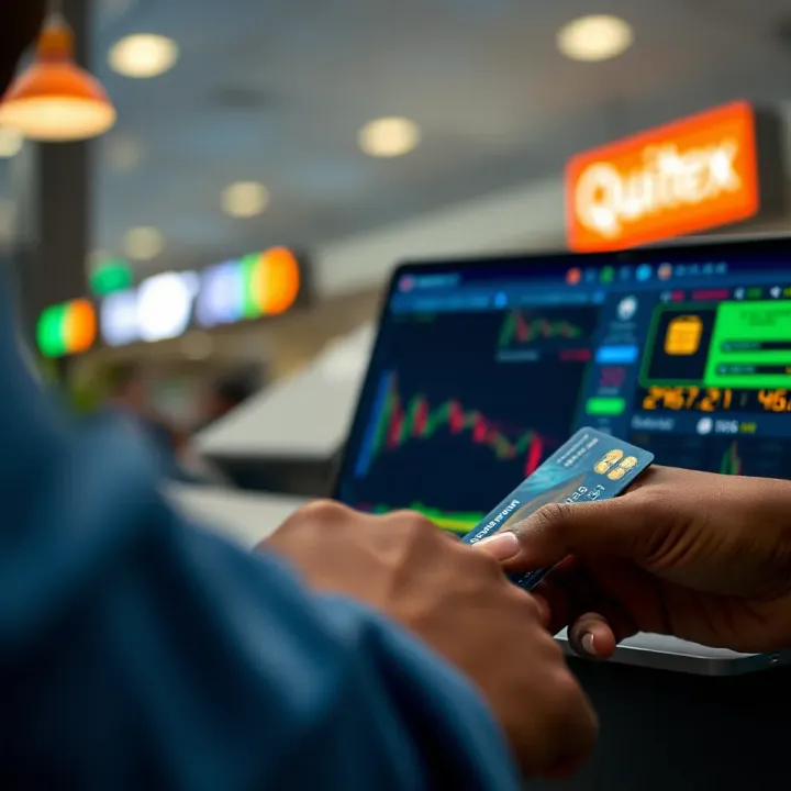 Illustration of secure online payment methods available for Nigerian traders on Quotex.io