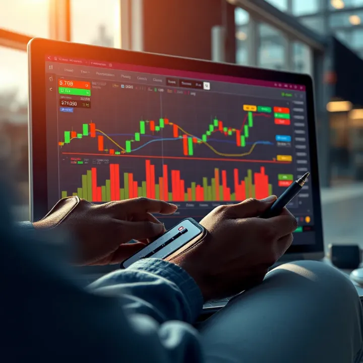 TradingView platform interface showing tools for drawing trend lines and analyzing market trends