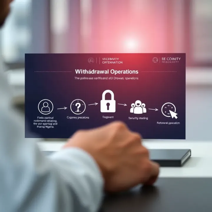 Verification and Security in Withdrawal Operations Diagram showing verification steps and security measures involved in financial withdrawal operations