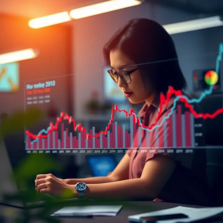 Graph showing market trends and investor activity around X Empire's listing period