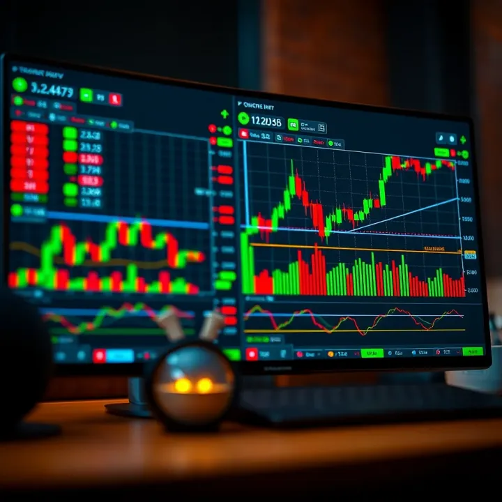 TradingView platform showing detailed financial charts with indicators for Deriv markets