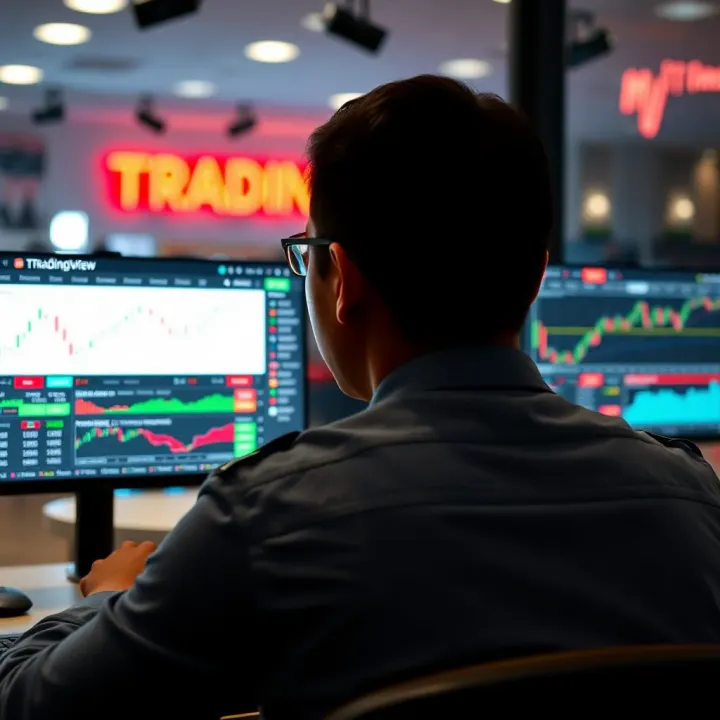 Using TradingView's Core Tools Without a Paid Subscription User navigating TradingView interface utilizing key charting and analysis tools without subscription