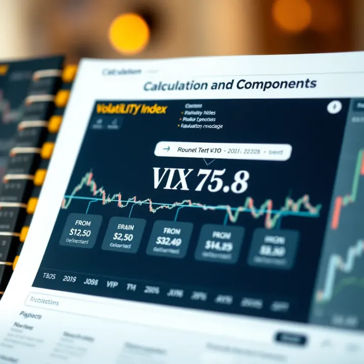 Calculation and Components of Volatility Index Diagram illustrating components and calculation method of volatility index